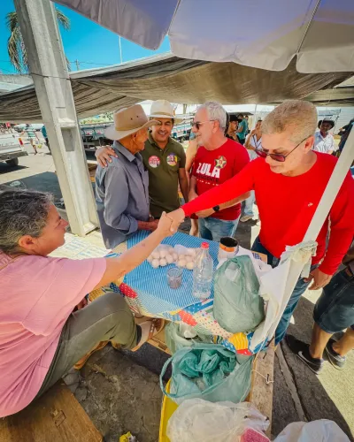 Reunião e caminhada na feira com Gil Rocha — foto 131