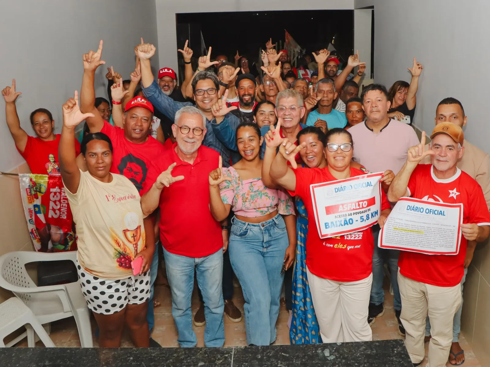 Reunião com moradores do acesso ao Baixão